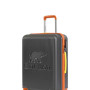 Bad Bear Logo Suitcase 23.01.80.002KG Koyu Gri Orta Boy Tekerlekli ABS Valiz 64 Lt.