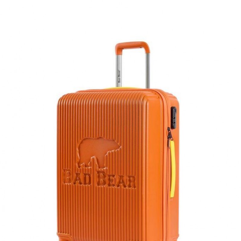 Bad Bear Logo Suitcase 23.01.80.002T Turuncu Orta Boy Valiz 64LT