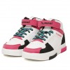 hummel Courfu JR 900553-9047 Beyaz & Siyah & Pembe Kız Çocuk Günlük Spor Ayakkabı