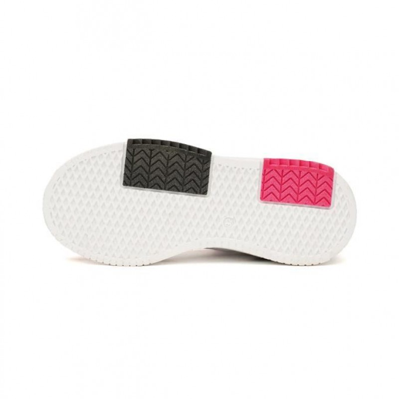 hummel Courfu JR 900553-9047 Beyaz & Siyah & Pembe Kız Çocuk Günlük Spor Ayakkabı