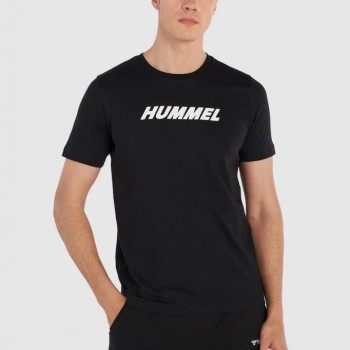hummel Elemental Logo Cotton Tee Siyah Erkek T-Shirt