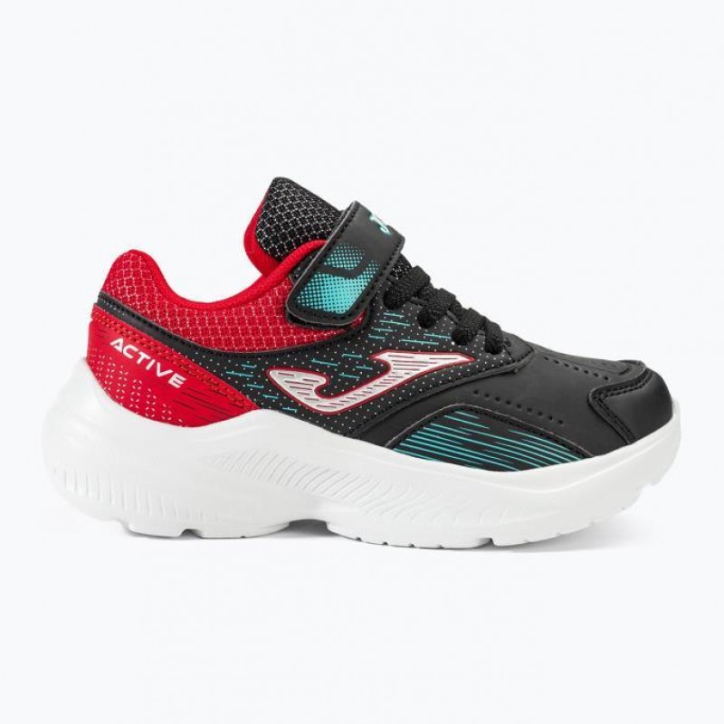 Joma Active JR 2401 JACTIW2401V Siyah Kırmızı Çocuk Günlük Spor Ayakkabı