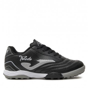 Joma Toledo JR 2401 TOJW2401TF Siyah & Beyaz & Gri Çocuk Halı Saha Ayakkabı