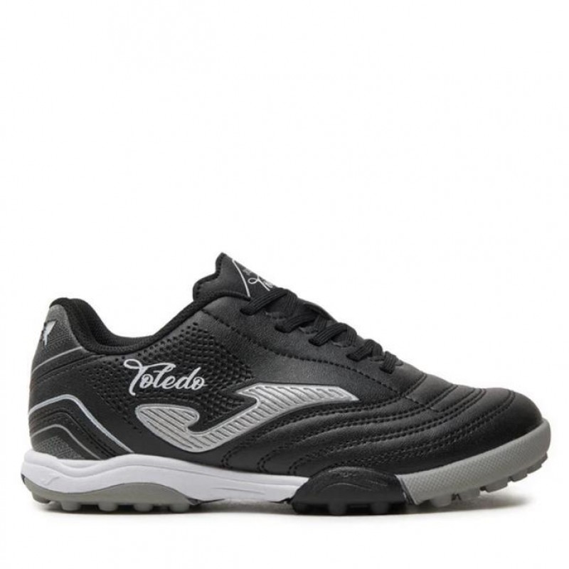 Joma Toledo JR 2401 TOJW2401TF Siyah & Beyaz & Gri Çocuk Halı Saha Ayakkabı