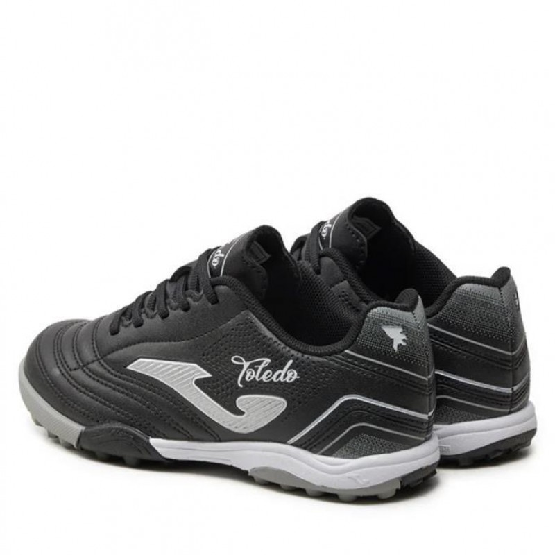 Joma Toledo JR 2401 TOJW2401TF Siyah & Beyaz & Gri Çocuk Halı Saha Ayakkabı