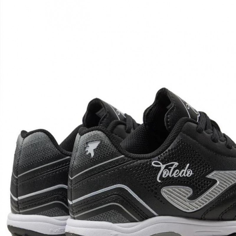 Joma Toledo JR 2401 TOJW2401TF Siyah & Beyaz & Gri Çocuk Halı Saha Ayakkabı