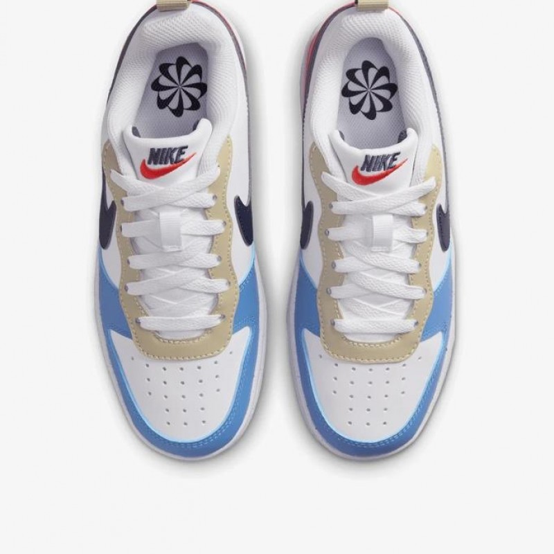Nike Court Borough Low Recraft (GS) DV5456-124 Beyaz Kadın Spor Ayakkabı
