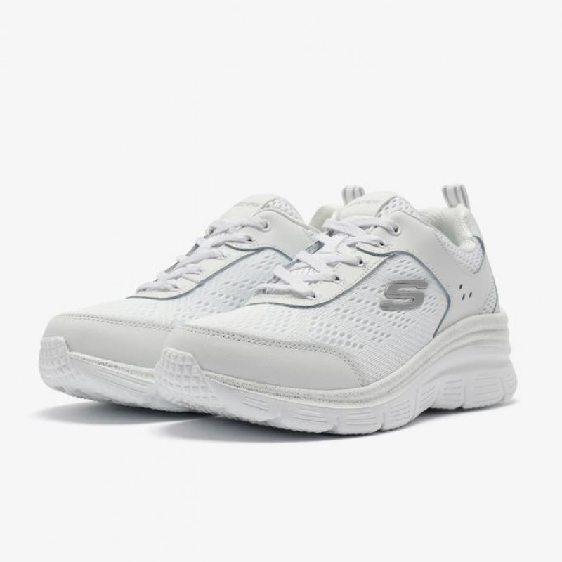 Skechers Fashion Fit 896294TK-WSL Beyaz Kadın Spor Ayakkabı