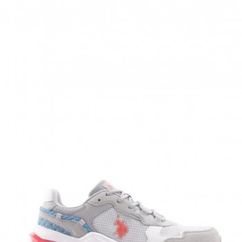 U.S. Polo Assn. Vincent 4FX 101502368 Gri & Turuncu & Mavi Erkek Günlük Spor Ayakkabı