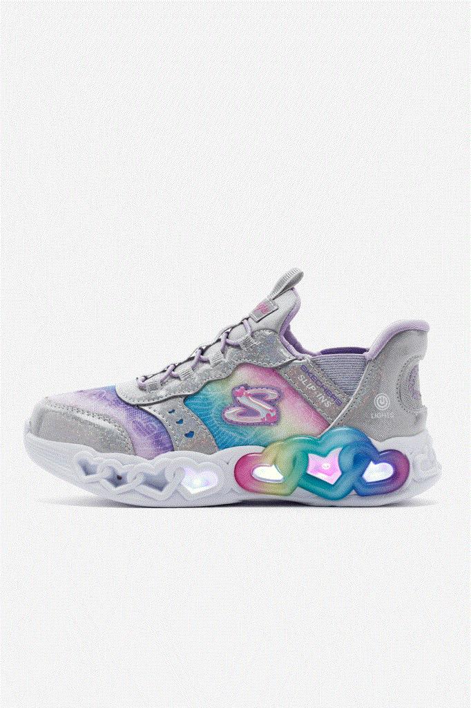 Skechers Skechers Slip-ins: Infinite Heart Lights 303755L-SMLT Mor Çocuk Spor Ayakkabı